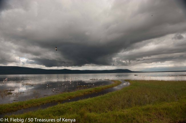Clouds over Lake Nakuru.